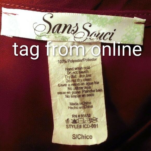 Sans Souci dark red hi-low flowy dress - Picture 9 of 9